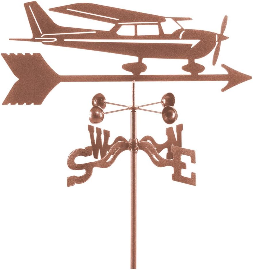Weathervanes - Garden Mount Weather Vane, Model 9340, Cessna Airplane