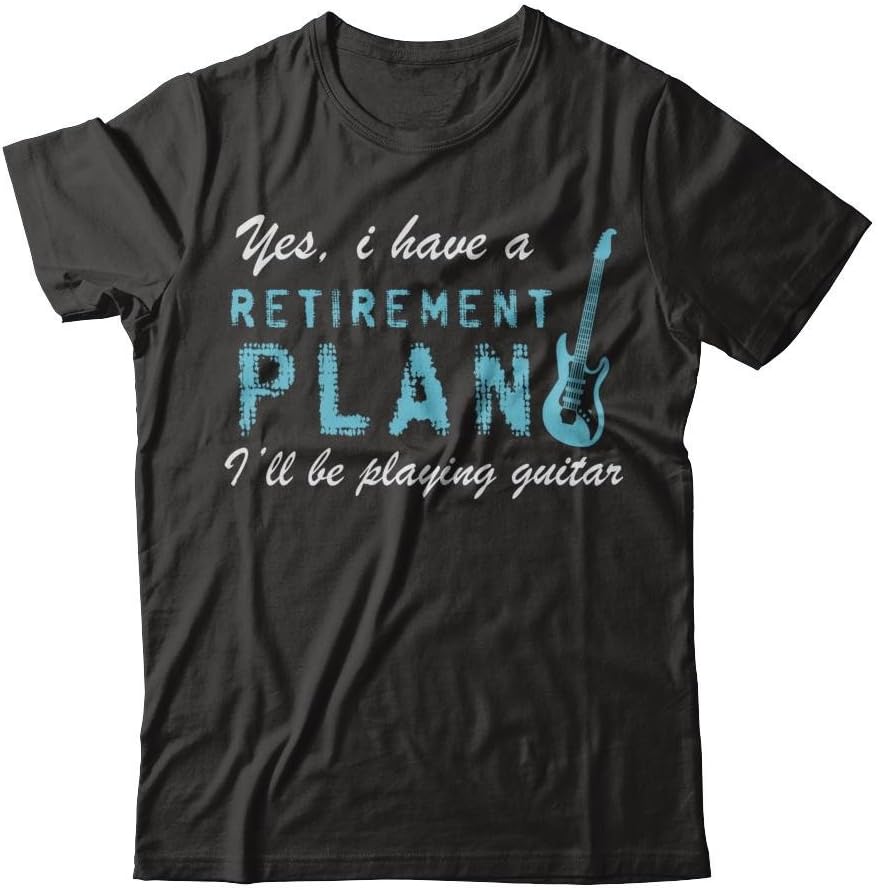 TeeAbelia Yes I Have A Retirement Plan I’LL Be Playing Guitar Guitarist T-Shirt