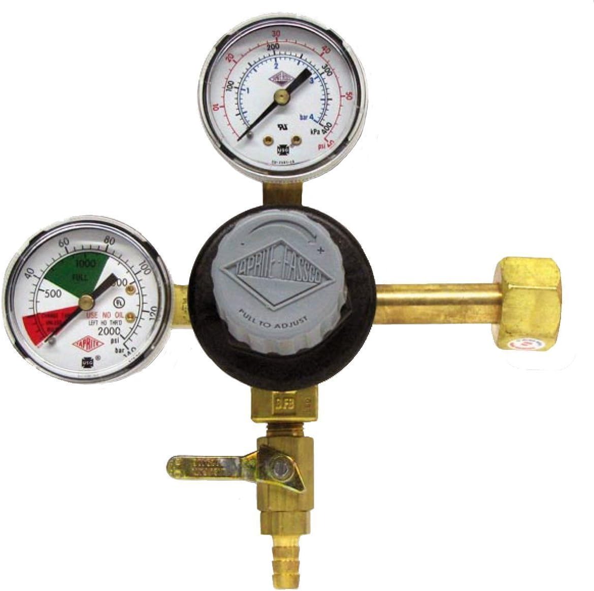 Taprite T742HP Primary High Pressure Double Gauge Mixed Gas Regulator by Taprite