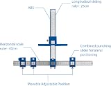 Trintion Punch Locator Adjustable Cabinet Jig Drill Guide Template for Handles view 2