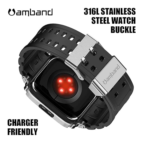 amBand Bands Case Compatible with Apple Watch 45mm, Moving
