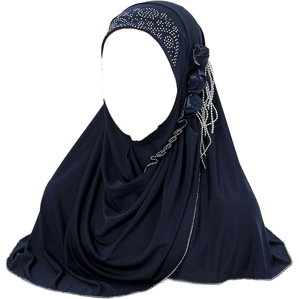 Hijab De Dos Piezas Con Diseño De Flores En Dos Colores - Chiffon De Algodón, Elegante Y Cómodo