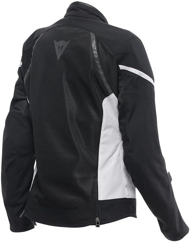 - Air Frame 3 Tex Jacket Wmn, Veste de Moto d'été en Tissu avec Doublure Coupe-Vent, Femme, Black/White/White, 44