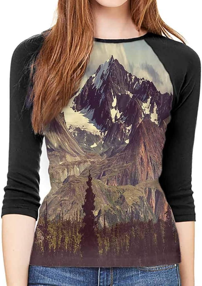 Airplane Flexible Female mid-Sleeve T-Shirt Unique Design Slim-fit Teens