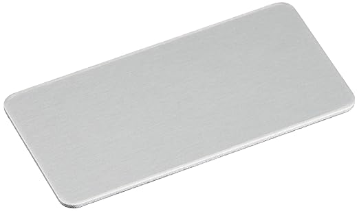 Amazon Im アイマーク 刻印用アルミプレート 40 0 8 4 R2 10枚入 Al4 スイッチカバー プレート 産業 研究開発用品 通販