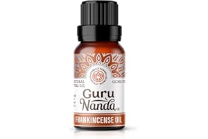 GuruNanda Frankincense Essential Oil, 100% Pure, Natural and Undiluted Diffuser Oil for Aromatherapy, Massages & DIY Recipies, Promotes Comfort & Supports Radiant-looking Skin (0.5 fl Oz)