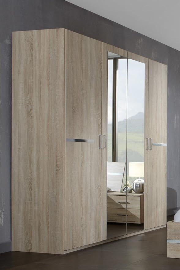 Dreams4home Avicio I Wardrobe Revolving Door Cabinet Wardrobe