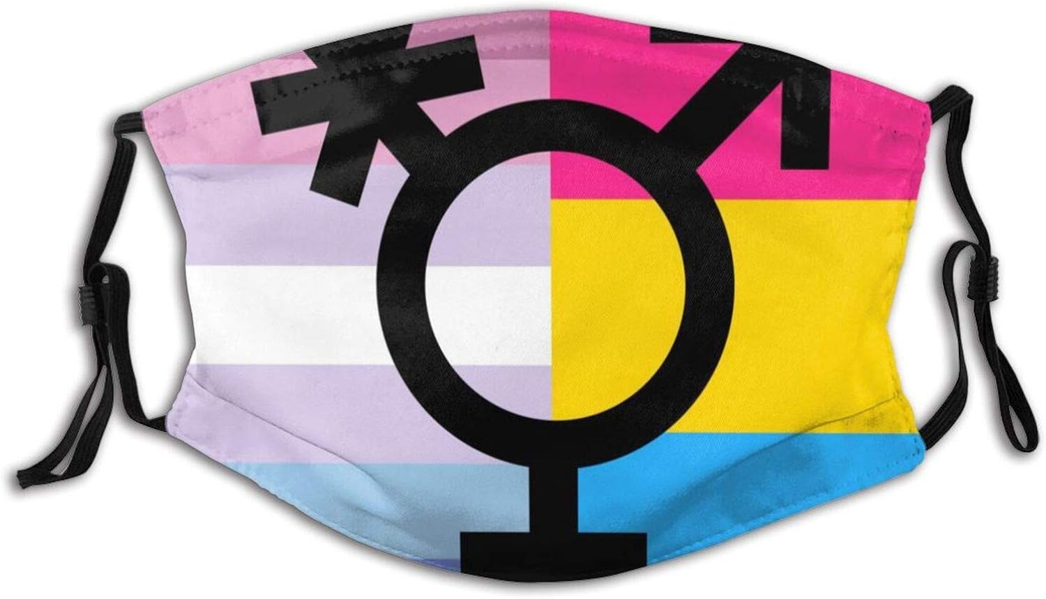 Binder Trans Pansexual Pride Flags Unisex Face Mask With Adjustable Ear