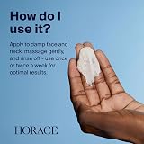 HORACE Gentle Face Scrub for Men Exfoliating Cream Unscented 75 ml view 4