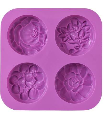 Monde De Moules Lot De 5 Feuilles Moule À 4 Cavité, Silicone, 15 X 12.2