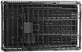 Amazon Basics XS Metal Dog Crate with Tray and Double Doors 56 cm Black view 5