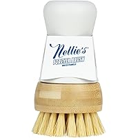Nellie's Forever Brush - Ultimate Bristle-Brush for Dishwashing - Durable Handle - Versatile Scrubbing Power - Replaceable Br