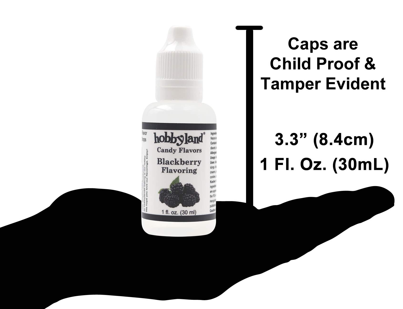Hobbyland Candy Flavors (Black Cherry Flavoring, 1 Fl Oz), Black Cherry