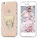YOKIRIN iPhone 6 Case,iPhone 6S Case,Shiny Powder Sparkle Series Drop Protection Soft TPU Frame + Hard PC Plastic Hybrid Slim Fit Cover with 360 Degree Rotating Magnetic Ring Holder & Stylus Pen,Gold