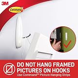 Command Large Wire Hook White 1 Hook and 2 Adhesive Strips Holds 2.2kg view 8