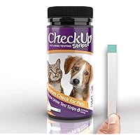 KIT4CAT CheckUp Glucose Urine Testing Strips for Cats and Dogs - Detection of Glucose Levels x 50