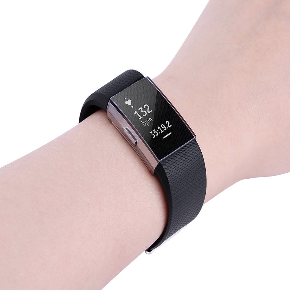 Sun studio Fitbit Charge 2 Schutz, TPU Weich Stoßfest Anti-Kratz Fitbit Schutzhülle Ersatz Protection Zübehor Fitbit Charge 2 Schutz
