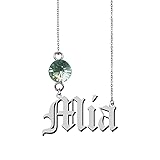 GR35Z9 Personalized Mia Name Pendant Custom Made