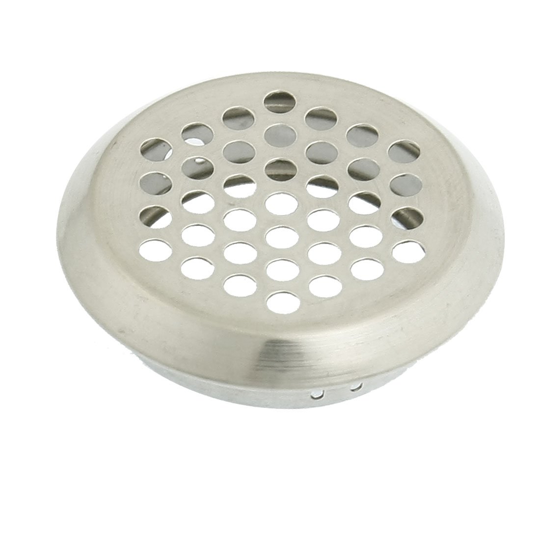 sourcingmap Air Vent Stainless Steel Round 35mm Dia Circular Soffit Vent Mesh Hole Louver for Kitchen Bathroom Cabinet Wardrobe