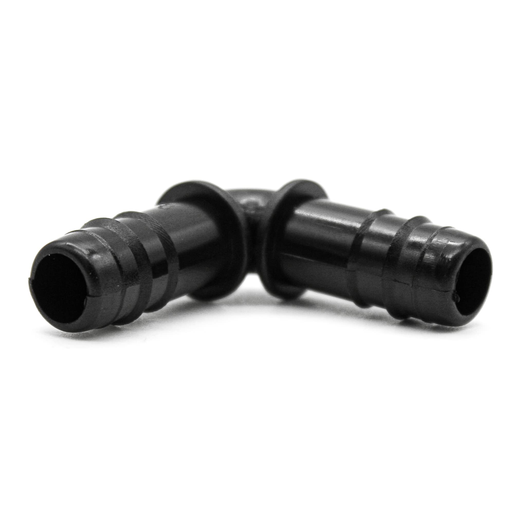 DOJA Barcelona | Drip Pipe Elbow | Pack of 100 | Drip Pipe Elbow | 12mm | Acetal | Irrigation Elbow | Drip Pipe Elbow | Plug Irrigation Accessories for Garden Hose