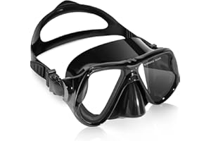 Keary Swimming Goggles Snorkel Diving Mask for Adult Men Women Youth, Anti-Fog 180°Clear View Swim Goggles with Nose Cover