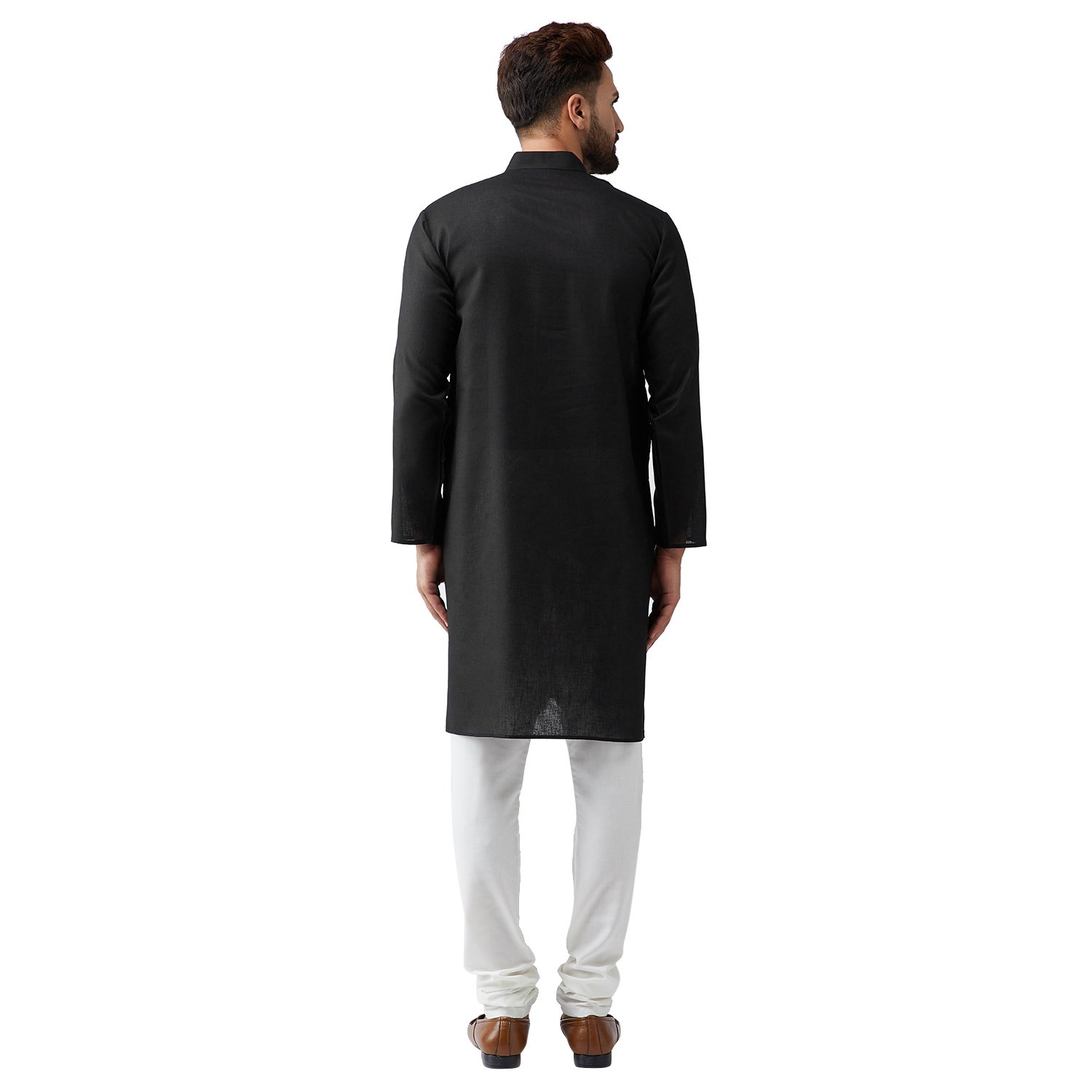 sojanya (since 1958), men's cotton blend kurta and churidar pyjama set