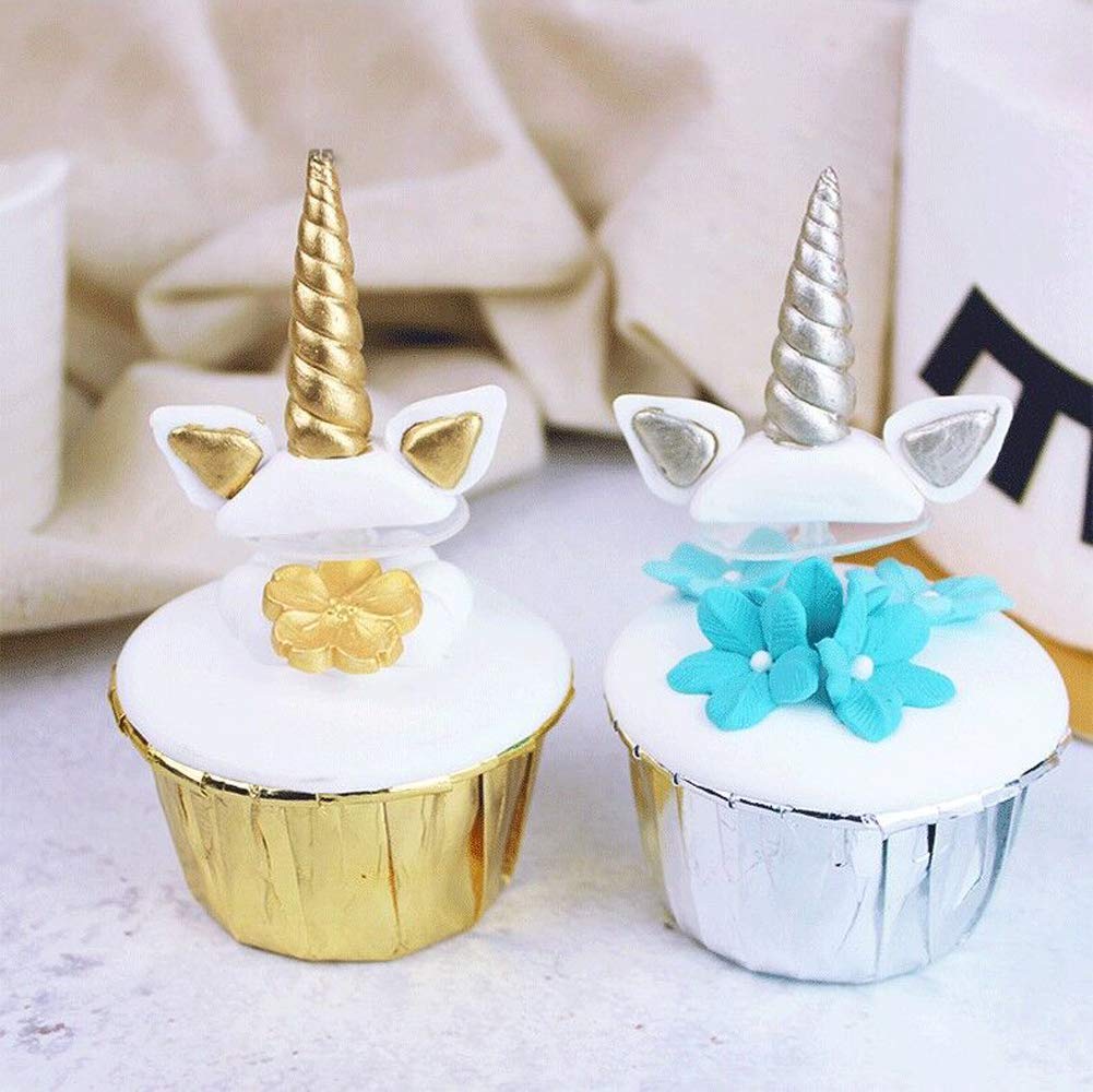 Deco Gateau Licorne Decoration Gateau Pour Diy Les Gateaux Cake Topper Pour La Theme De Anniversaire Licorne Kit Gateau Licorne Cuisine Maison Figurines Pour Gateaux