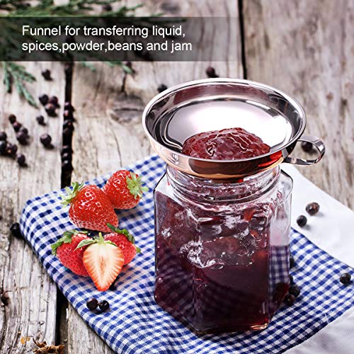 AIEVE Canning Funnel, 2 Pack Canning Supplies for Wide and Regular