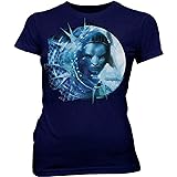 The Avatar Neytiri Feather Frame Navy Juniors/Ladies T-Shirt Tee