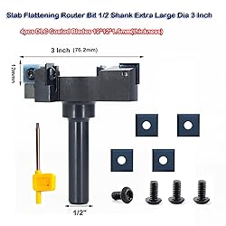 Slab Flattening Router Bit - Exra Large 3" Cutting