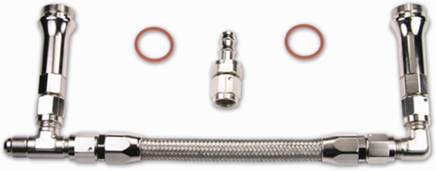 Quick Fuel Holley Carburetor Dual Feed Line 4150 Carb Fuel Log Black