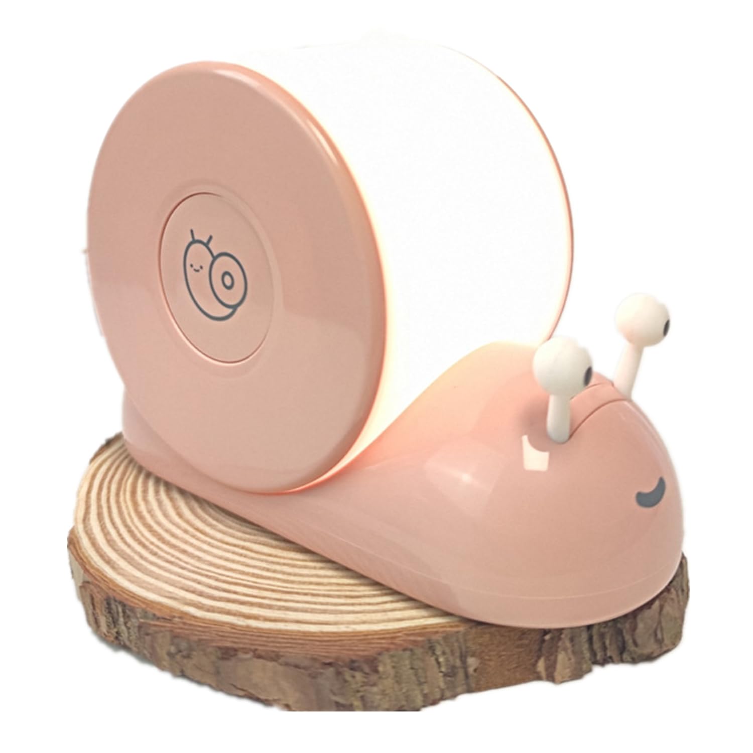 FocRelaxer Snail Night Light with Magnetic Base Kids Snail Shape Cute Desk Lamp for Bedroom,Soft Baby Night Light for Breastfeeding,Bedside Lamp for Baby Kids Teens Teenage Girl Boy Nursery Room,Pink