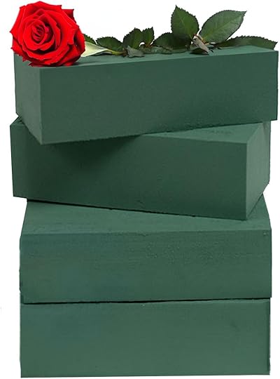 Caliko Floral Foam Blocks Pack 4 23x11x7cm Wet Brick for Arrangements