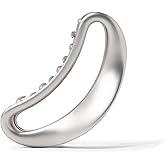 Sculpted Silver Claw Clip