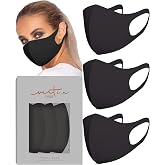 VIRTUE CODE Grayscale Cloth Face Mask for Adults Pack. 3 Loungewear Masks Washable Fabric &ndash; Face Mask Reusable