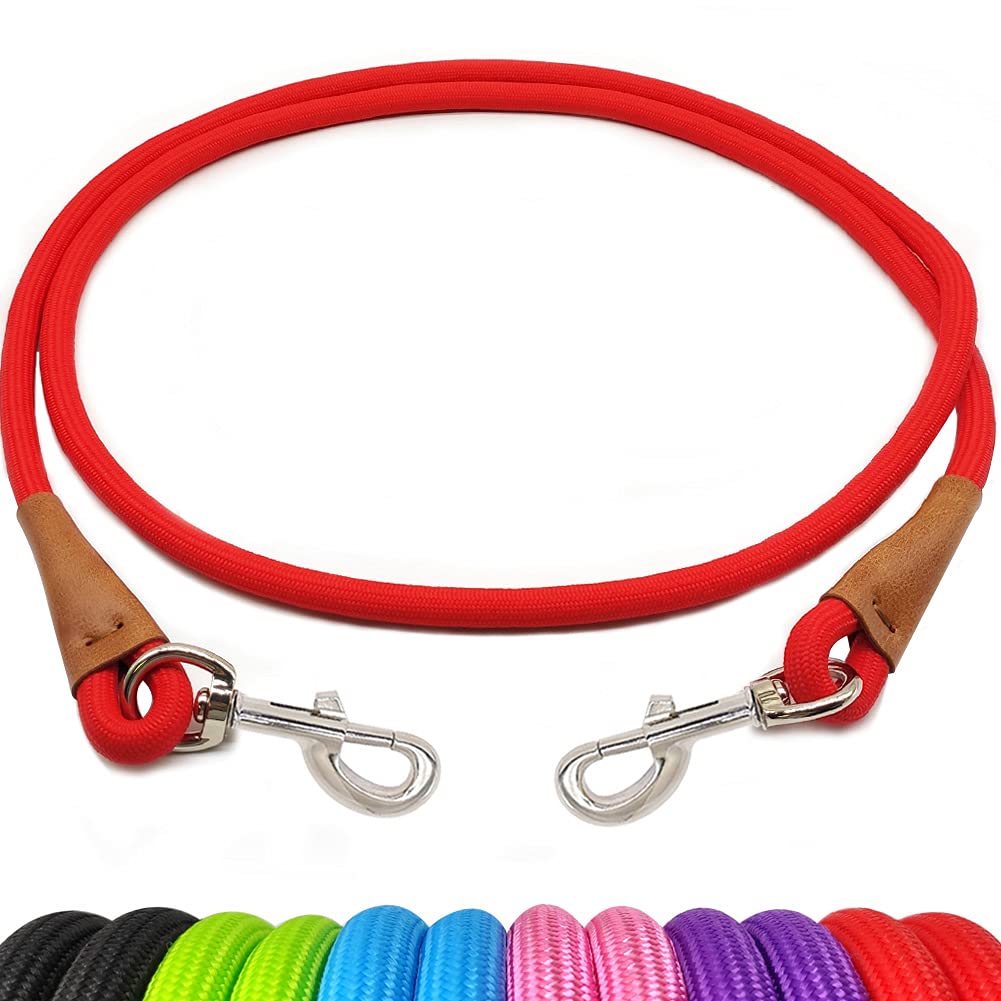 YUCFOREN 6 Foot Dog Tie Out Rope Leash, Training Tie Down Heavy Duty Climbing Nylon Basic Leash for Camping, Indoor, Outdoor and Front Yard — image 1