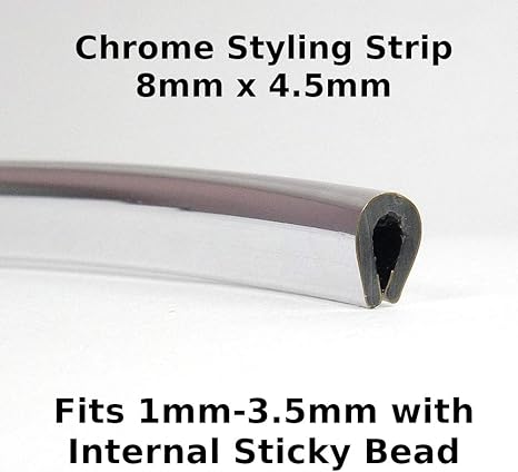 13-15M Silver Moulding Trim Strip Car Door Edge Guard Scratch Protector Cover