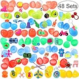iBaseToy 48 Toy Filled Easter Eggs with 48 Different Toys 2.6
