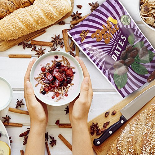 California Pitted Dates - No Sugar Added, Fat Free, All Natural Snack - Resalable Bag - 8oz - Kosher Dried Fruit by Gold… - Image 6