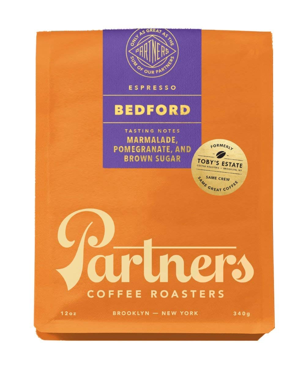 Partners Coffee/Toby's Estate, Bedford Espresso Blend 12 oz bag, Whole Bean Coffee