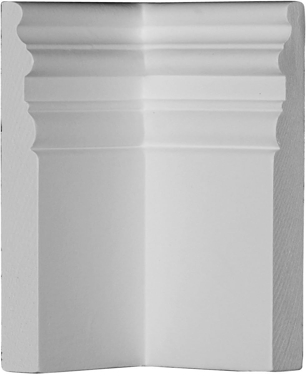 Ekena Millwork BBD07X04HI Hillsborough Baseboard Moulding, 7 3/8"H x 4 3/8"P, Primed