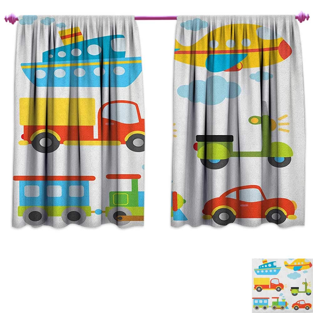 Amazon Com Homefeel Boys Window Curtain Fabric Abstract