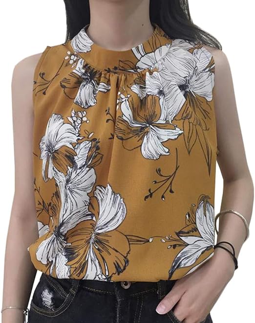 chiffon sleeveless top