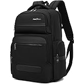 SAIA TIAN Professional Business Backpack for Men,15.6inch Laptop Compartment with Anti-Theft Zipper,Waterproof Travel Backpack for Office&Commute,Multiple Layers,Comfortable Carrying.