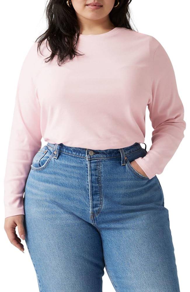 Levi's Women's Plus Size Essential Long-Sleeved T-Shirt, Potpourri, XL