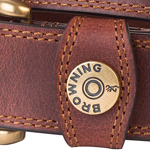 Browning Buckmark Belt, Leather Slug, Brown, 36, Pack of 1