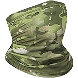 Achiou Neck Gaiter Face Mask Scarf Dust Sun Protection Cool Lightweight Windproof, Breathable Fishing Hiking Running…
