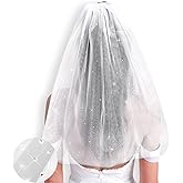 xo, Fetti Rhinestone Bachelorette Bride To Be Veil | Bach Party Accessory, Bride To Be Headband Decorations, White Headpiece Bridal Shower Gift, Engagement Supplies, Wedding, Bridesmaid Favors