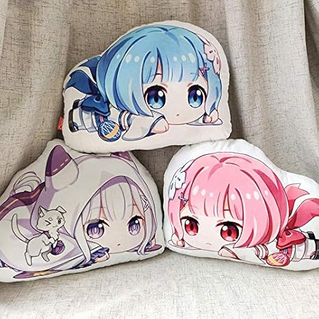Amazon Co Jp Re ゼロから始める異世界生活 リゼロ レム ラム エミリア クッション ぬいぐるみ 両面プリント プリコネ 抱き枕 かわいい 萌えグッズ 快適 ふわふわ コスプレ小物 コスチューム道具 飾り 学園祭 文化祭 プレゼント 色 フルセット ホーム キッチン