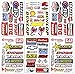 Dirt Bike Pro Motocross Supercross Motorcycles MotoGP ATV Helmet Racing Lot 6 Vinyl Graphic Decals Stickers D6205 Best4Buy